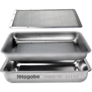 Trim Tray, Made of Stainless Steel with Detachable 150 Micron Screen, Size in 15.5" x 11.5"