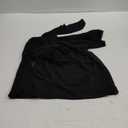 SOLY HUX Women's Sexy Deep V Neck Halter Tops Y2K Cowl Neck Backless Chiffon Summer Crop Top for Going Out Clubwear (Large, Pure Black)