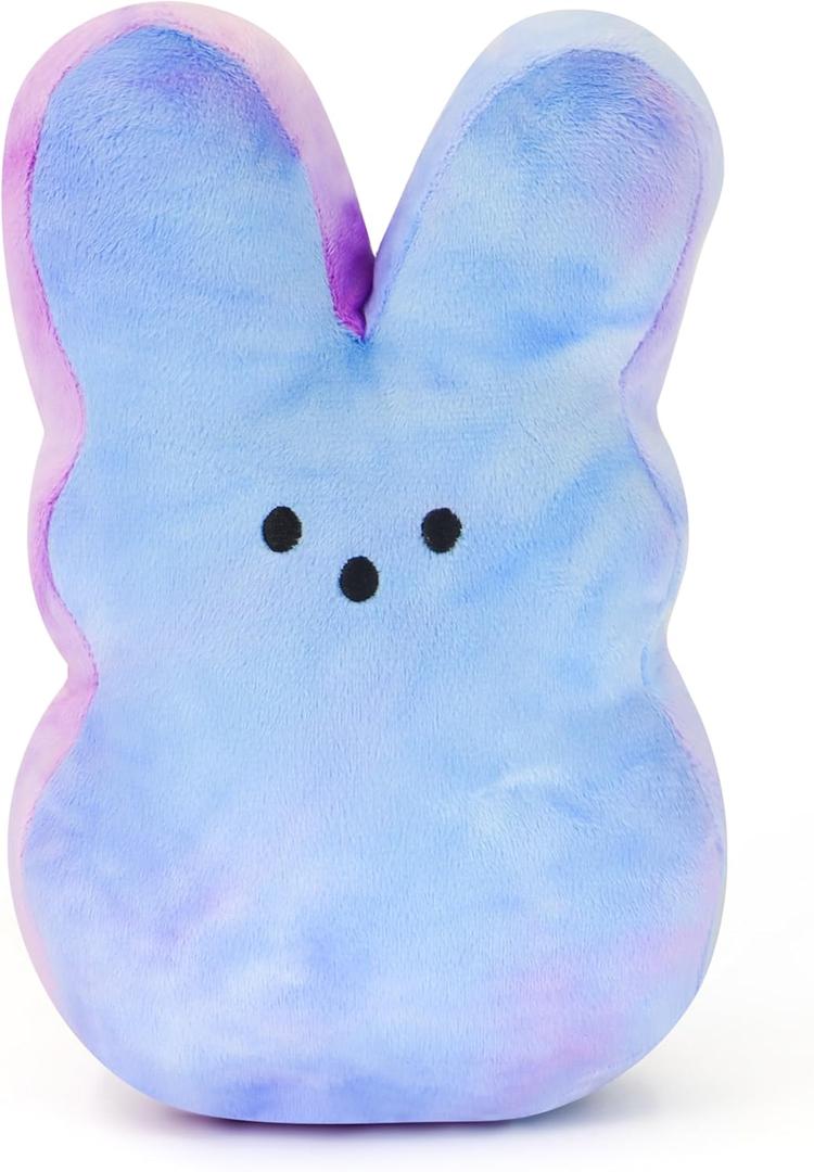 7.8" Soft Bunny Stuffed Animal - Adorable Spring Plush Toy for Easter Basket Stuffers, Holiday Home Decor & Kids GiftsBlue Purple- Tu