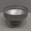 8" to 4" Inch Galvanized Steel Round Duct Reducer - Pipe Fitting Increaser Reducer - Drain, Waste and Vent Conduit Transition Adapter - Metal Tube Reducing Coupling