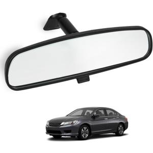 Car Rear View Reverse Mirror Compatible with Honda 1998-2013 Accord 2006-2011 Civic 2000-2004 Odyssey 2002-2008 Pilot 2010-2014 CR-Z Insight Day/Night Mirror Replaces 76400-SDA-A03