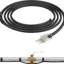 DEWENWILS 6FT Heat Cable for Pipe Freeze Protection, 120V Heat Cable for Water Pipes at -40F, Pipe Heat Tape with Thermostat, CSA/ETL Listed