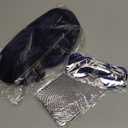 MEEZY Navy Blue Short Bob Wigs Straight Hair with Flat Bangs Heart Sunglasses for Women, Colorful Funny Cosplay Party Neon Wig Synthetic Natural As Real Carnival Halloween Costume