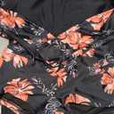 YATEEN Women's Long Sleeve Sun Protection Rash Guard Wetsuit Two Piece Swimsuit Set (#5 Black / Pink, Small)