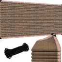 Sun Shade Cloth for Outdoor Patio,Pergola Shade Cover with Grommets Deck Shade Privacy Screen Balcony,90% UV Protection Shade Fabric Brown Sunshades for Garden Backyard Outdoor Mocha 6.5 x 10 FT