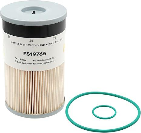 FS19765 Fuel Water Separator, Replaces PF7930, P550851, P568522, L9765FXL, WF10005, 96005, 102528, 102761, for ISX12, ISX15, X12, X15, N13, C13, C15, C16 Diesel Engines, 25 Micron Rating