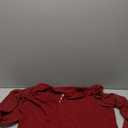 GRACE KARIN Women Business Casual Tops Sheer Lace Long Sleeve Blouses Work Office Pleated V Neck Shirt Fall Formal Outfits (X-Large, Wine Red)