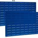 Triton Products LVP-2 LocBin Louvered Panel, 24" x 48", 18 Gauge Steel, Blue