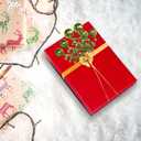 6PC Set Green Christmas Tree Decoration Sequins Ball Curly Pick, Christmas Tree Decorations Christmas Tree Topper Star Home Office Perfect Party Decorations Gifts (14.5"H)