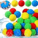 Extra Large 3.94 Inch Reusable Sponge Water Balls, Soft Splash Pool Balls for Outdoor, Summer Pool Fun for Adults Water Fight, Yard Beach