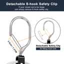 2 x Multipurpose Hat Rack for Closet, Baseball Cap Organizer 1 Pack Hat Holder, Aluminum Alloy Closet Hangers for Tie Belt Purses Space Saver