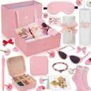 Skylety 10 Pcs Mother's Day Birthday Gifts for Mother, Best Mom Gifts Basket Box from Daughter Kids Mother-in-law New Mom Set for Mother's Day Presents Wife from Husband Women Birthday(Lovey Style)