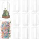 BENECREAT 15Pcs Clear PVC Gift Box, 3.15x3.15x7.08 Inch Transparent Favor Boxes with Film, Rectangle Clear Plastic Candy box for Christmas, Wedding, Party, Birthdays Favors