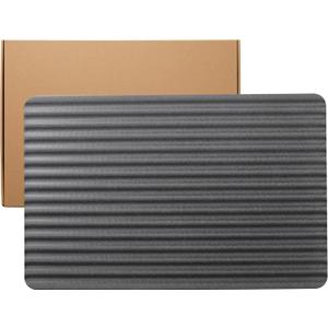 Stone Drying Mat for Kitchen Counter,Wavy Dish Drying Mat Instant Water Absorption,Fast Dry,non-slip,Heat-Resistant,Large Stone Drying Mat for Dishes and More (dark grey, 23.6*15.3in)