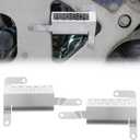 Underbody Air Dam,Rear Air Deflector Shields fit for C8 Corvette Stingray Z51 2020+ ;Z06 E-ray 2023+;HTC Z51,85580653,85580654,Left&Right Lower Engine Protector Guard,Reduce Air Drag,Silver