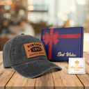 80/70/60/50th Birthday Gifts for Him Her, Unique Ideal Gifts 1945/1955/1965/1975 Vintage Hat for Men Women (Gray)