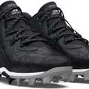 Under Armour Men's Harper 8 Mid RM, (001) Black/Black/Metallic Silver, 10.5, US