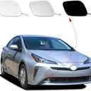 Car Front Bumper Tow Hook Cover Cap Towing Eye for Toyota Prius 2019 2020 2021 2022 Trailer Cover Cap 52128-47910 52127-47911(White, Right Passenger Side)