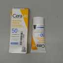 CeraVe 100% Mineral Sunscreen SPF 50, Face sunscreen With Zinc Oxide & Titanium Dioxide, Hyaluronic Acid + Niacinamide + Ceramides, Oil Free, Travel Size 2.5 oz