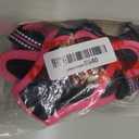 rabbitgoo Dog Harness No Pull with 2 Leash Clips, Adjustable Soft Padded, Reflective Oxford No Choke Pet Vest with Easy Control Handle for Large Dogs, Black & Hot Pink, XS