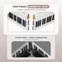 Magnetic Detachable Folding Piano Keyboard, 88 Key Semi-Weighted