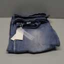 Roswear Women's Barrel Jeans Petite Wide Leg Cropped Stretchy Baggy Denim Pants XL
