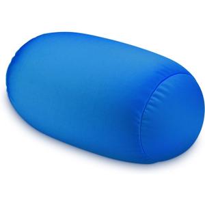 Squishy Microbead Neck Pillow, 7Inch x 12Inch Soft Travel Body Bed Pillow Bean Pillow for Kids Adult Chair Sleeping Car Seat, Fun Dormroom (Sky Blue)