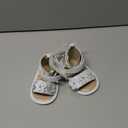 Josmo Baby Girl Sandals Soft Sole Spring Summer Dress Floral, Butterfly & Bow Sandals Size 2-4 Infant (White)