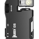 WUBEN G5 Rechargeable EDC Flashlight, 400 Lumens Dual Light Sources Mini Flashlight with RGB Light, Portable Flat Pocket Flashlights, Magnetic Keychain Flashlight for Outdoor Home Emergencies (Black)