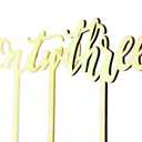 Activ8 Elegant Wooden Wedding Table Numbers | 1-12 Pack | Calligraphy Sticks Including Extra Thick Solid Base | Reception Party Home Decoration Centerpiece| Spray or Natural | Banquet Event Decor