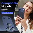 Tensea for iPhone 17 Pro Max Camera Lens Protector, Metal Aluminum Alloy Tempered Glass Cover Camera Screen Protector Accessories, Case Friendly