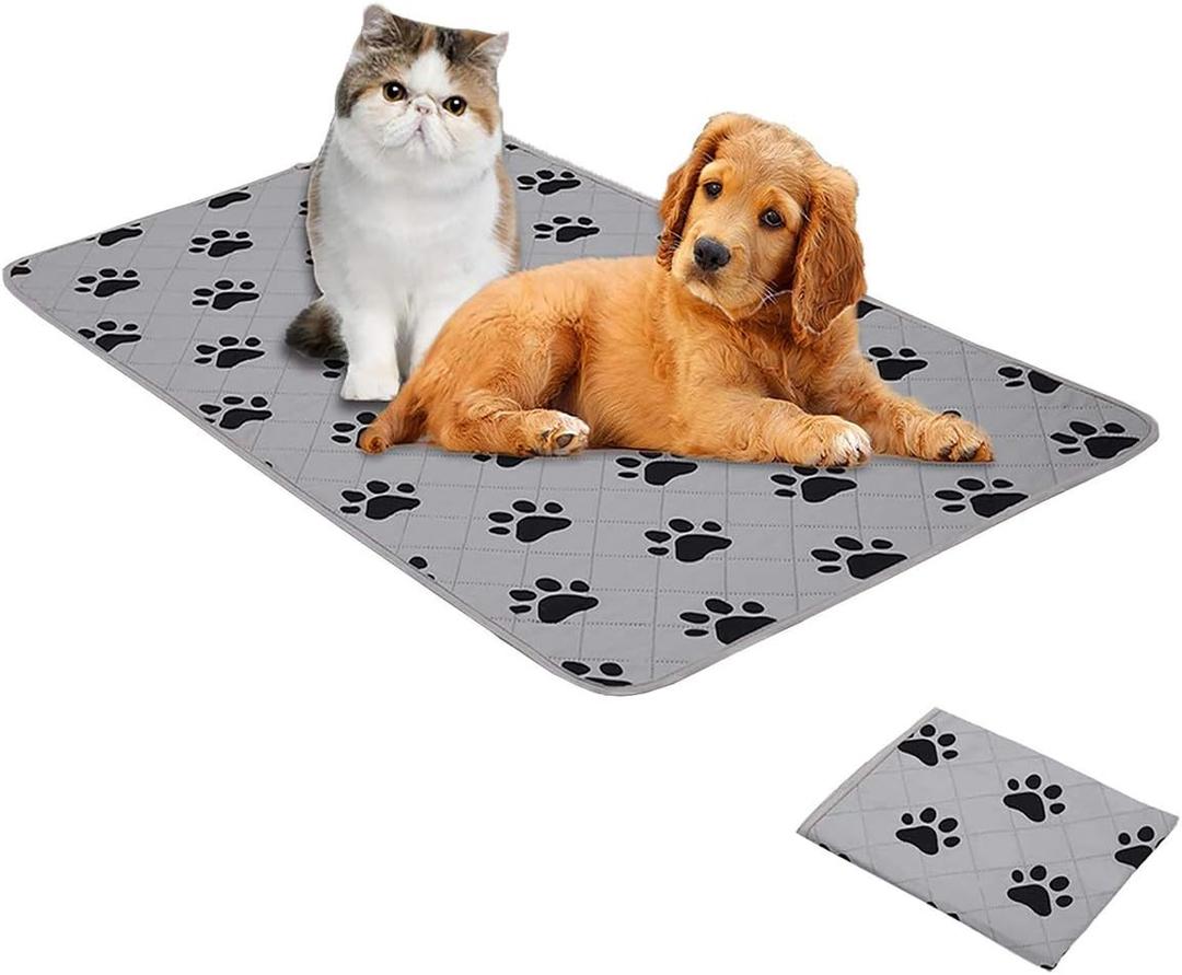 SPXTEX Dog Crate Pads Dog Pee Pads Rugs Washable Dog Pads, Non Slip Puppy Pee Pads for Small Dogs, Waterproof Pet Pad Rug, Dog Whelping Training Pads for Dogs, 1 Piece, 18"x24"