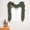 Artificial Cedar Garland,6 Feet Christmas Drooping Garland, Handmade Holiday Decoration