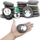Markdang Rocks for Painting 20 Pcs 2.2-3.2 River Rocks for Paint Rock Natural Flat & Smooth Stones for Painting for Kids & Adult Craft Gift