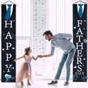 Fathers Day Decorations Front Door Banner, Happy Father's Day Banner Front Porch Sign, Black Hanging Door Banner for Fathers Day, Father's Day Decorations Party Supplies