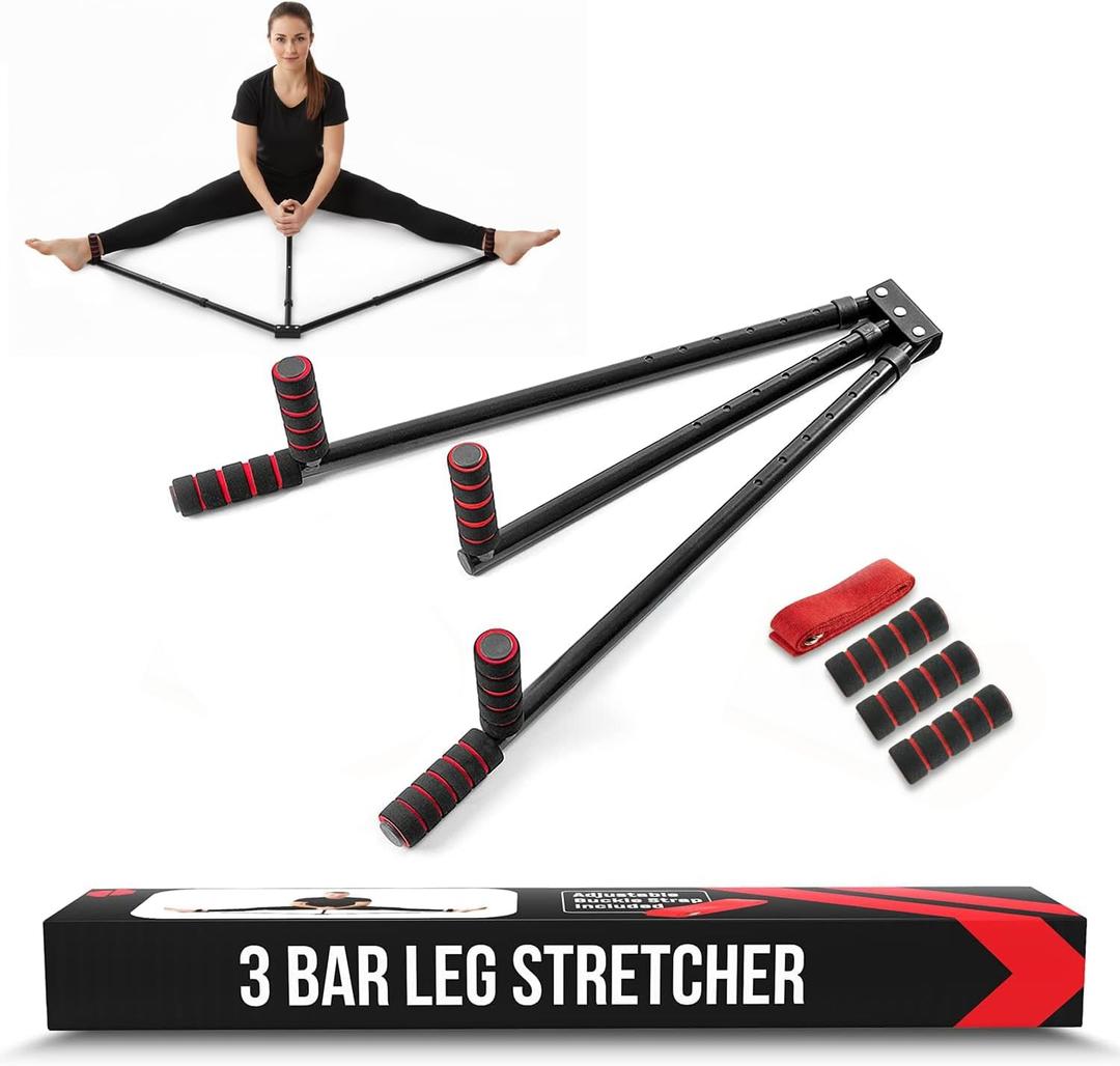 Split Machine for Flexibility with Trainer APP – Adjustable 3 Bar Leg Stretcher to Boosts Range of Motion, Leg and Groin Flexibility with Split Stretcher Machine Timer, for Martial Arts, MMA, Yoga