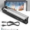 GlowUp 8W T5 10.0 UVB Reptile Light Combo Kit for Tropical Desert Reptiles, 12.4 Inch UVB Light Fixture for Bearded Dragon, Lizard, Tortoise, Gecko with HO T5 UVB Tube