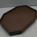 Sofa Arm Clip Table, Armrest Tray Table, Drinks/Remote Control/Snacks Holder  (Platic, Brown)