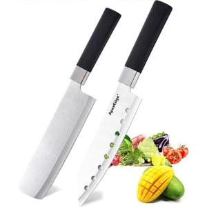 APEXEDGE Professional Kitchen Knives, 2PC Chef Knife Set Sharp Knives for Kitchen High Carbon Stainless Steel, Japanese Cooking Knife Pack of 2