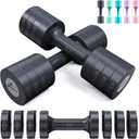 Sportneer Adjustable Dumbbells Hand Weights Set: 5 lb Dumbbell Set of 2 Each Free Weights Fast Adjust Weight 4 In 1 Weights Dumbbells Set for Women Men Home Gym Exercise Training