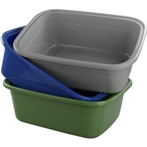 Ggbin 18 Quart Dish Pan/Wash Basins, Set of 3