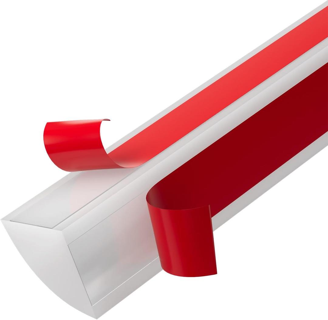 Flexible Quarter Round Molding, 158Inch Self Adhesive Peel and Stick Silicone Rubber Quarter Round Trim Molding for Wall Edge Corner, Cabinet Edge, Countertops