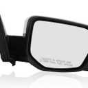 Passenger Side Mirror Compatible with 2016 2017 2018 2019 2020 2021 Honda Civic Sedan/Coupe/Hatchback Lx/Ex/Sport Mirror with View Camera Power Heated (White)