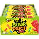 SOUR PATCH KIDS Soft & Chewy Candy, Bulk Christmas Candy Stocking Stuffers, 24 - 2 oz Bags, Best Before by 06/28/2025