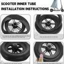 10x2.125 Inner Tube,10 inch Scooter Tire Inner Tube Compatible with 10x1.90 10x1.95 10 x 2 54-152,Replacement for Segway Ninebot F20, F25, F30, F40 Electric Scooter