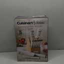 Cuisinart 15-Piece Knife Set with Block, High Carbon Stainless Steel, Forged Triple Rivet, White, C77WTR-15P