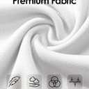 Boladeci Women's Swim Shirts - UPF 50+ Sun Protection Short Sleeve V Neck T-Shirts Workout Tops (White, XL)