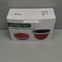 Silicone Liners for KitchenAid 5 Qt Tilt-Head Stand Mixer(Only), Odourless,Thicker, Cold/Heat-Resistant & Non-Stick, Easy Clean, Fits 5 Quart Mixing Bowl, Set of 3 with Lids (Red+White+Black)