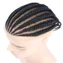 Cornrow Braids Afro Toupee Hair for Men 6'' Real Human Hair HD Lace Hair Pieces 1# Black Male Braiding Mens Wigs Realistic Systems Afro Box Braided 4mm Tight Black Man Unit 8X10''