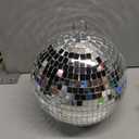 Alytimes Mirror Disco Ball - 8-Inch Cool and Fun Silver Hanging Party Disco Ball Big Party Decorations, Party Design